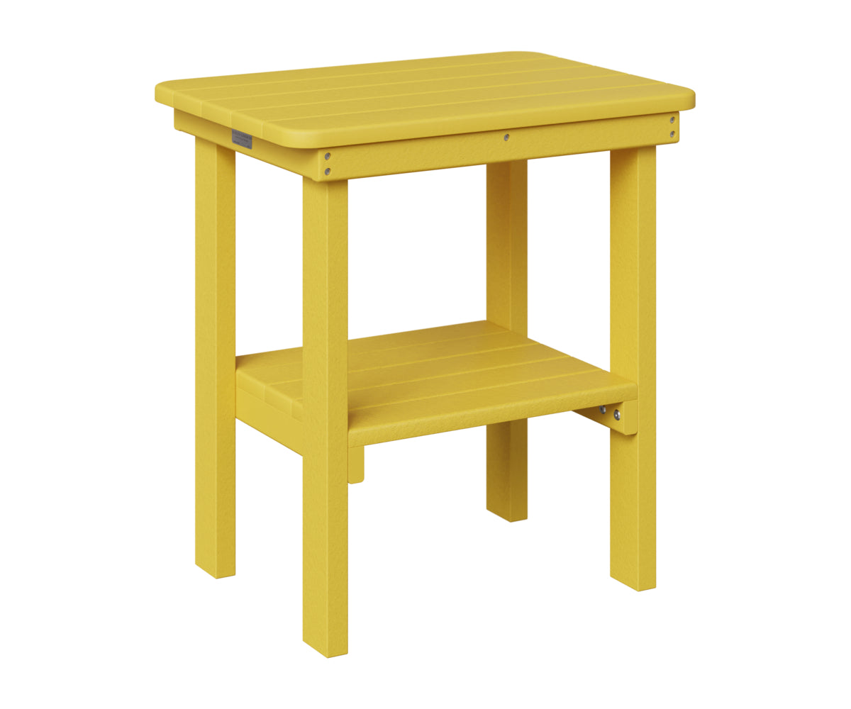 Berlin Gardens Rectangle End Table Dining Height in Sunburst Yellow