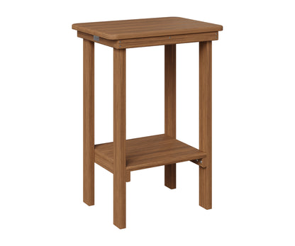 Berlin Gardens Rectangle End Table Counter Height in Antique Mahogany