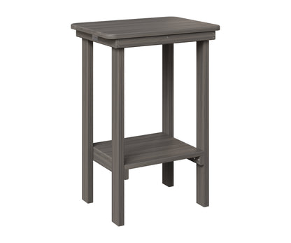 Berlin Gardens Rectangle End Table Counter Height in Coastal Gray