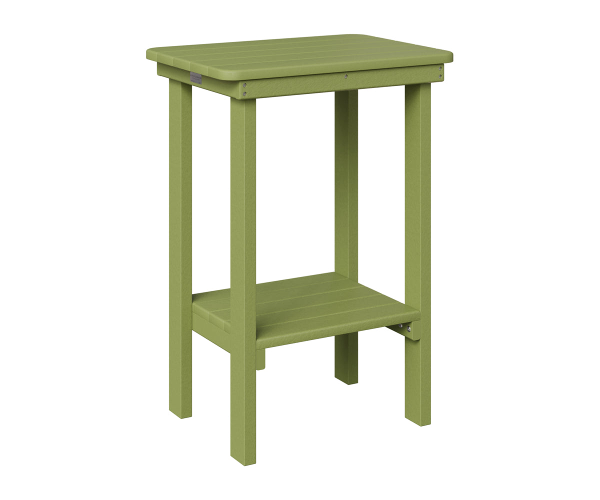 Berlin Gardens Rectangle End Table Counter Height in Kiwi Green