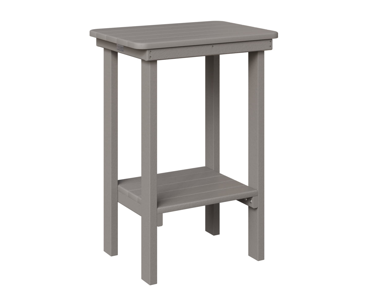 Berlin Gardens Rectangle End Table Counter Height in Light Gray