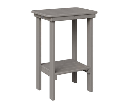 Berlin Gardens Rectangle End Table Counter Height in Light Gray