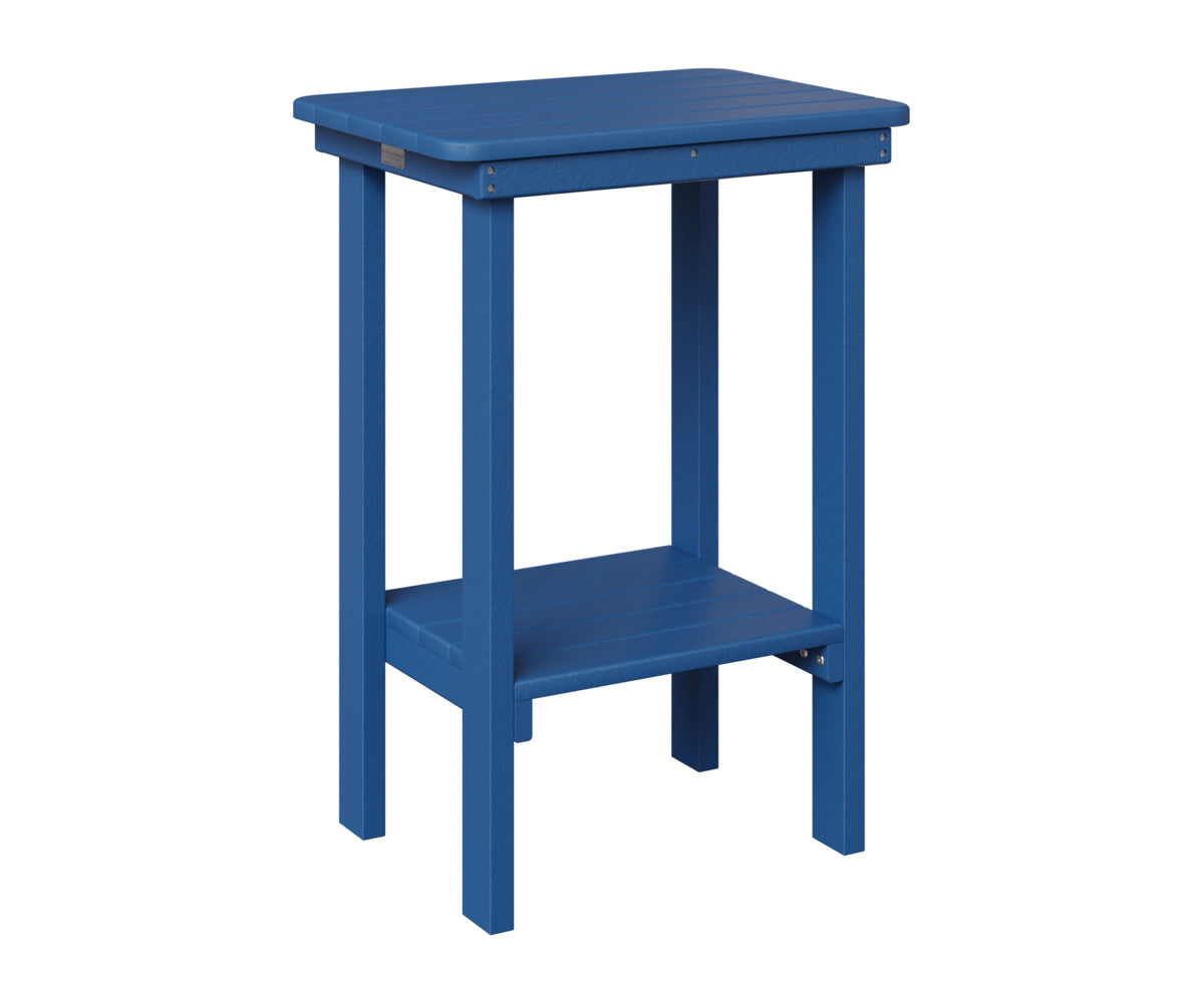Berlin Gardens Rectangle End Table Counter Height in Pacific Blue