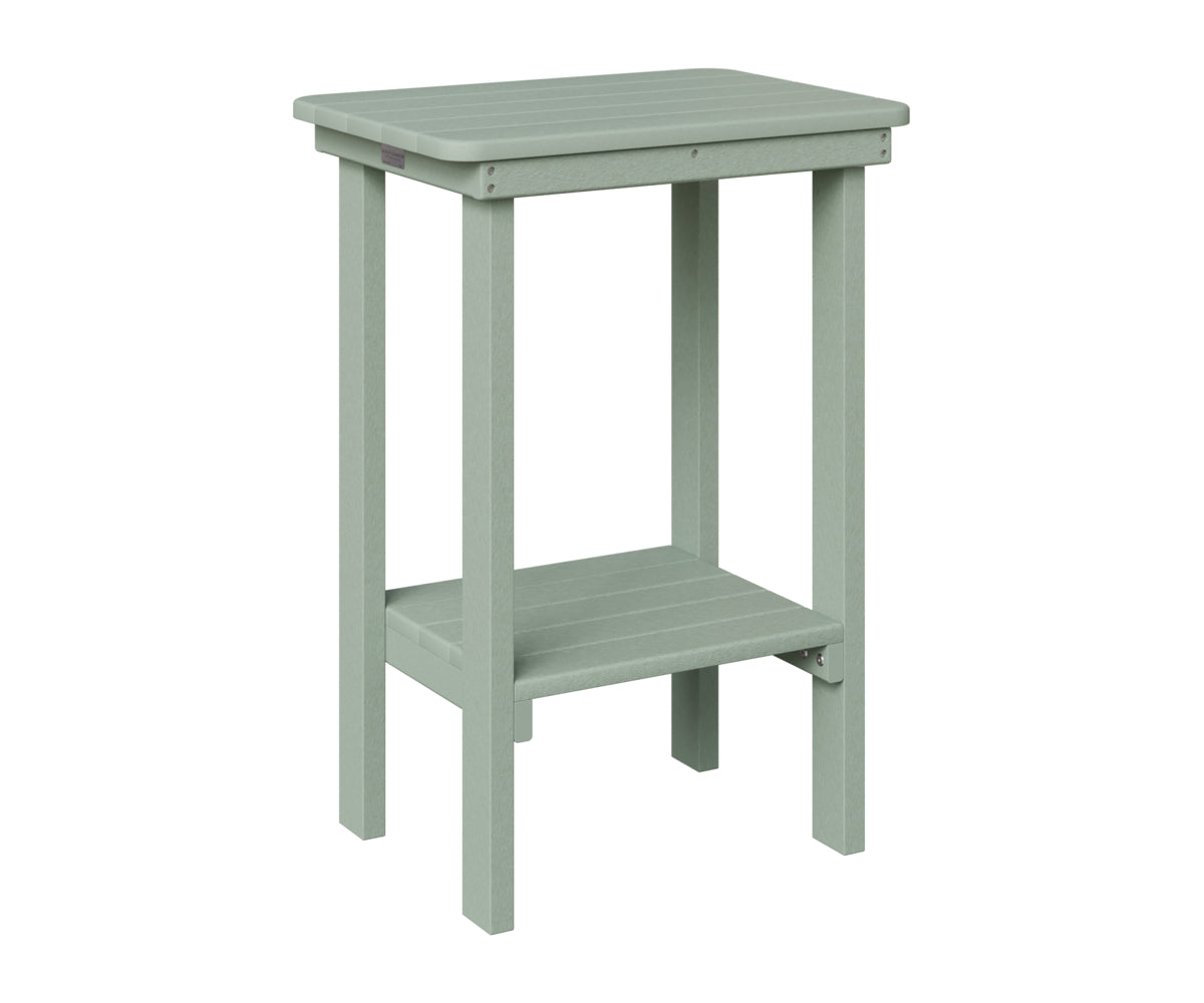 Berlin Gardens Rectangle End Table Counter Height in Sea Foam