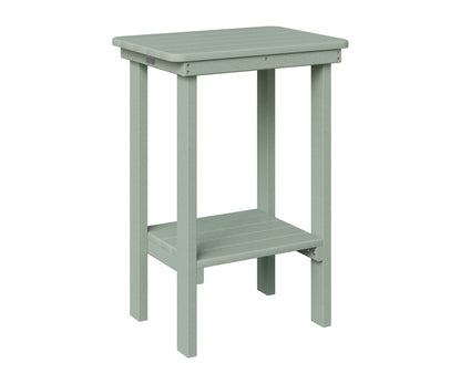 Berlin Gardens Rectangle End Table Counter Height in Sea Foam