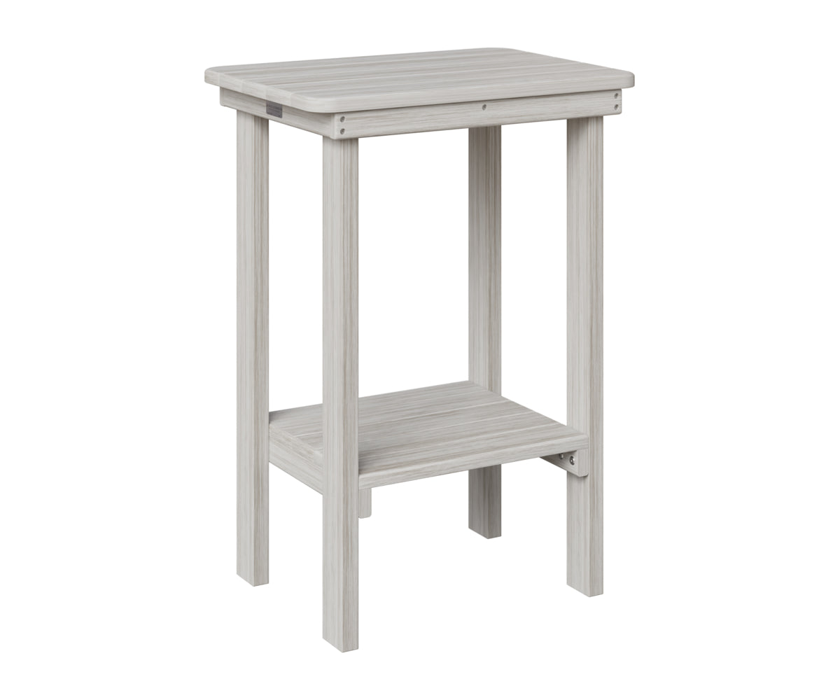 Berlin Gardens Rectangle End Table Counter Height in Seashell
