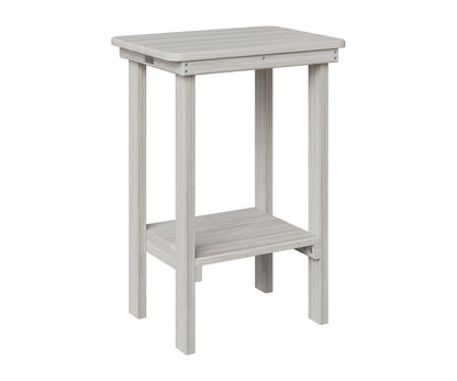Berlin Gardens Rectangle End Table Counter Height in Seashell