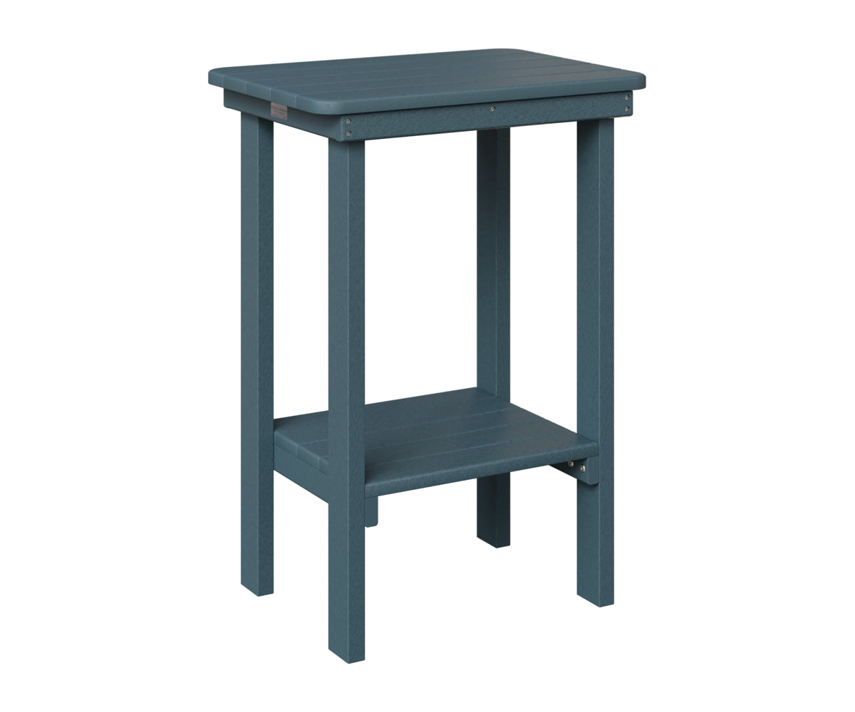Berlin Gardens Rectangle End Table Counter Height in Slate