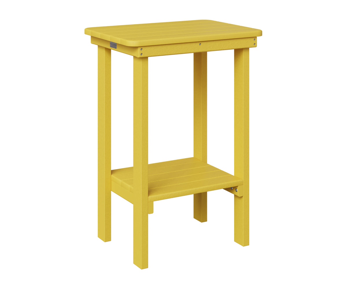 Berlin Gardens Rectangle End Table Counter Height in Sunburst Yellow