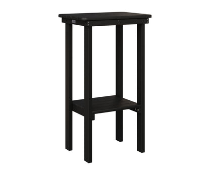 Berlin Gardens Rectangle End Table Bar Height in Black