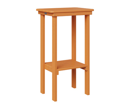 Berlin Gardens Rectangle End Table Bar Height in Mango Orange