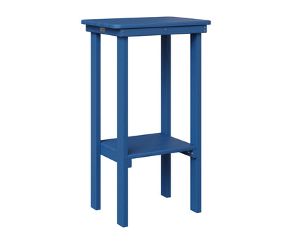 Berlin Gardens Rectangle End Table Bar Height in Pacific Blue
