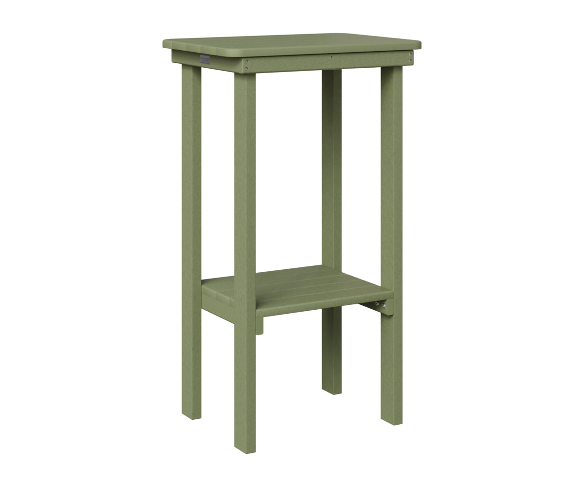 Berlin Gardens Rectangle End Table Bar Height in Sage