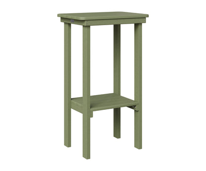 Berlin Gardens Rectangle End Table Bar Height in Sage