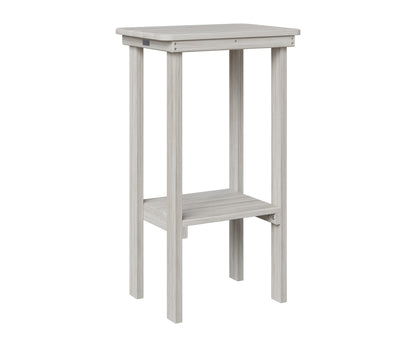 Berlin Gardens Rectangle End Table Bar Height in Seashell