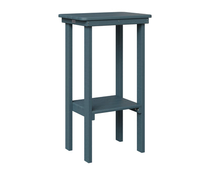 Berlin Gardens Rectangle End Table Bar Height in Slate