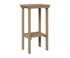 Berlin Gardens Rectangle End Table Bar Height in Weatherwood