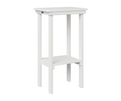 Berlin Gardens Rectangle End Table Bar Height in White
