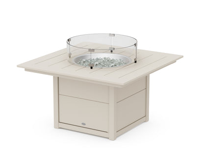 POLYWOOD Square 42" Fire Pit Table in Sand