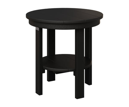 Berlin Gardens Round End Table Dining Height in Black