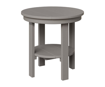 Berlin Gardens Round End Table Dining Height in Light Gray