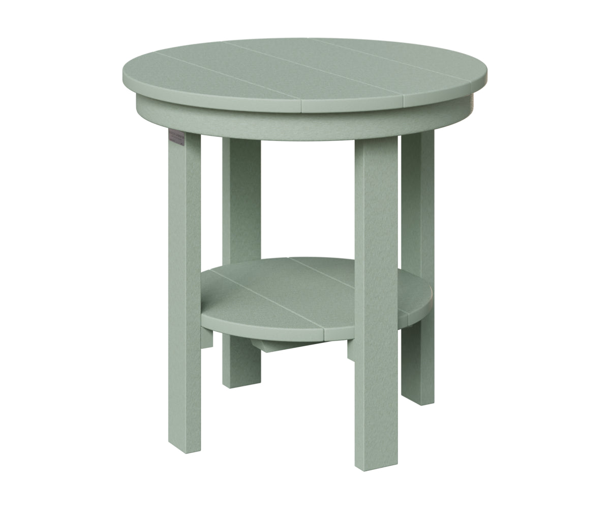 Berlin Gardens Round End Table Dining Height in Sea Foam