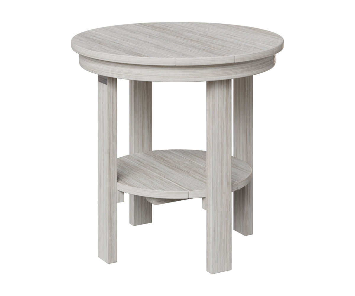 Berlin Gardens Round End Table Dining Height in Seashell