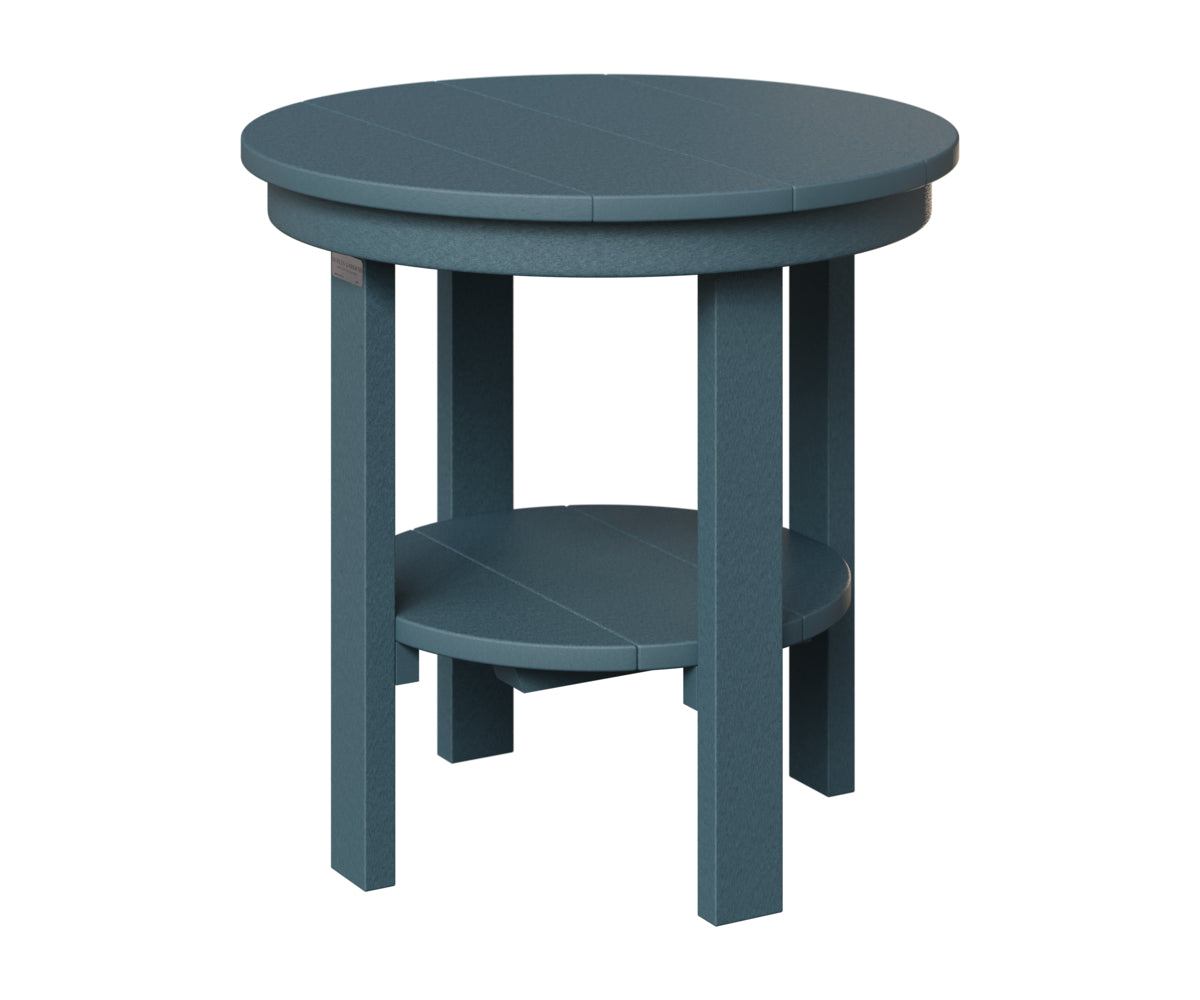 Berlin Gardens Round End Table Dining Height in Slate