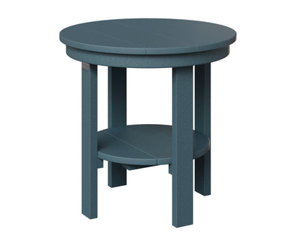 Berlin Gardens Round End Table Dining Height in Slate