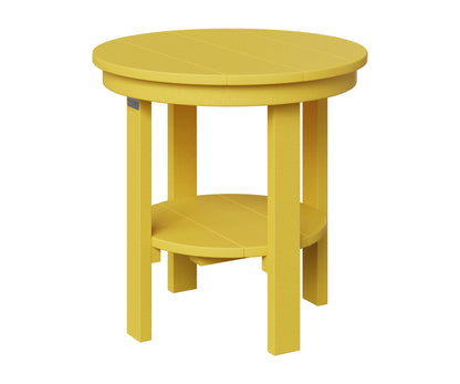 Berlin Gardens Round End Table Dining Height in Sunburst Yellow