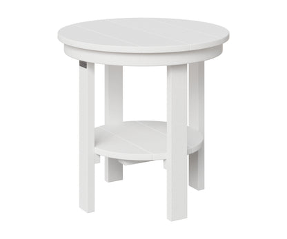 Berlin Gardens Round End Table Dining Height in White
