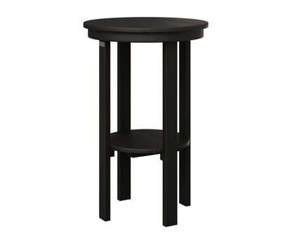 Berlin Gardens Round End Table Bar Height in Black