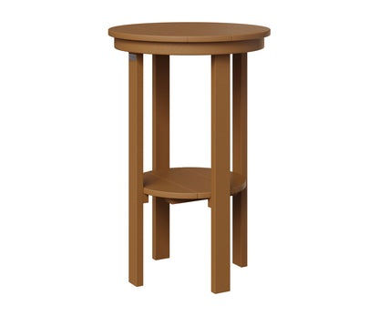 Berlin Gardens Round End Table Bar Height in Cedar