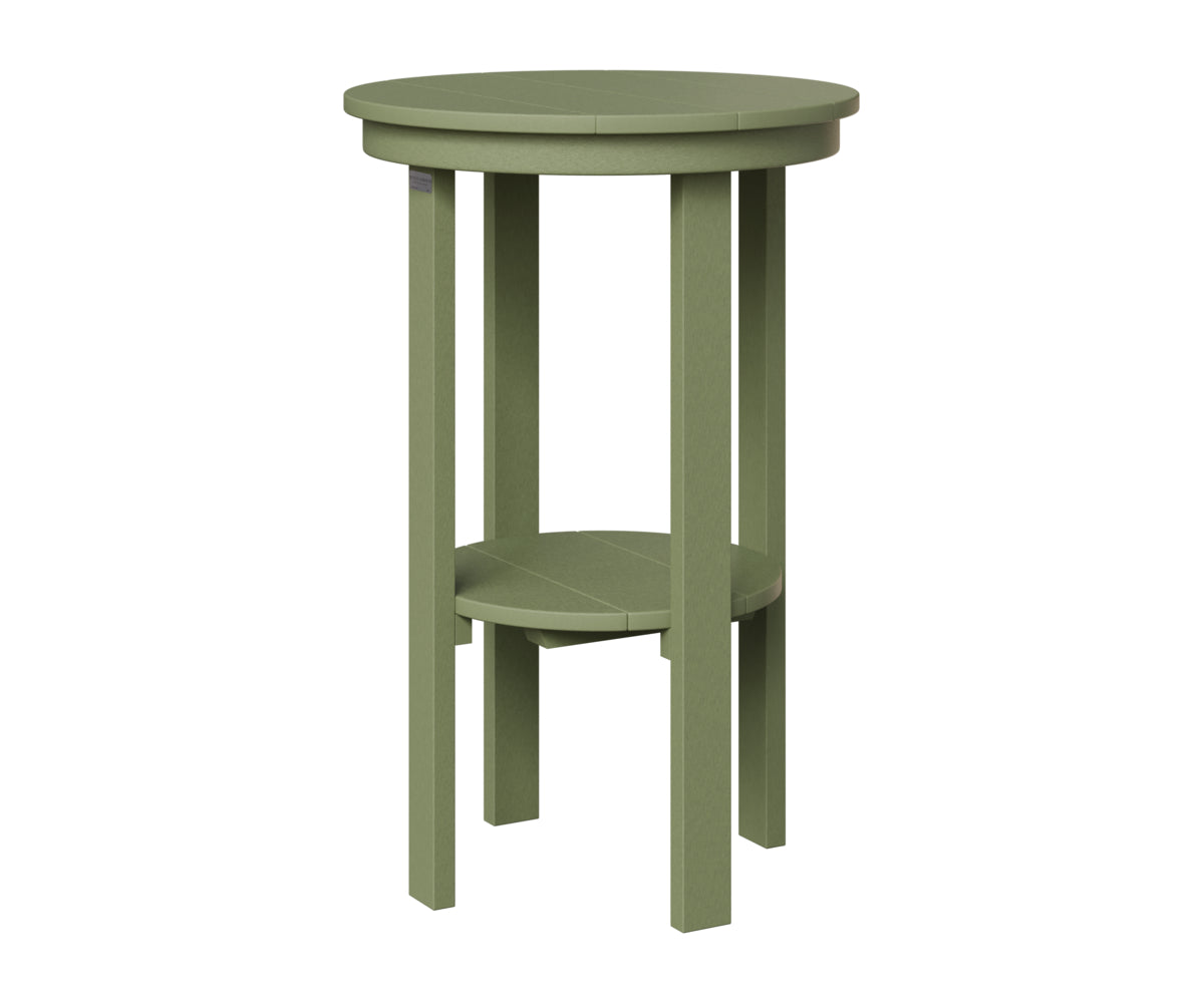 Berlin Gardens Round End Table Bar Height in Sage