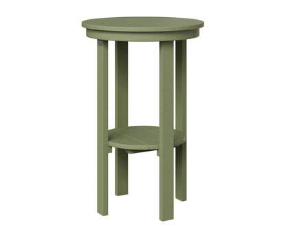 Berlin Gardens Round End Table Bar Height in Sage