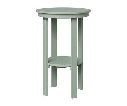 Berlin Gardens Round End Table Bar Height in Sea Foam