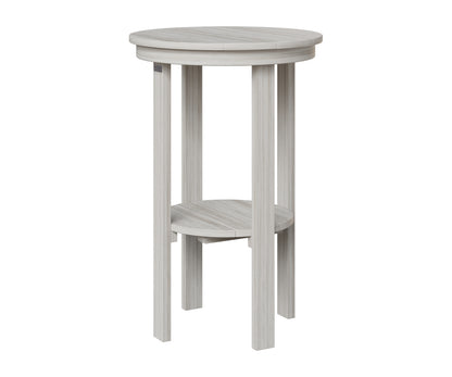 Berlin Gardens Round End Table Bar Height in Seashell