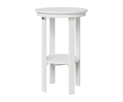 Berlin Gardens Round End Table Bar Height in White