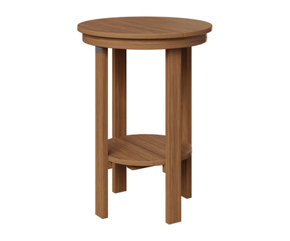 Berlin Gardens Round End Table Counter Height in Antique Mahogany