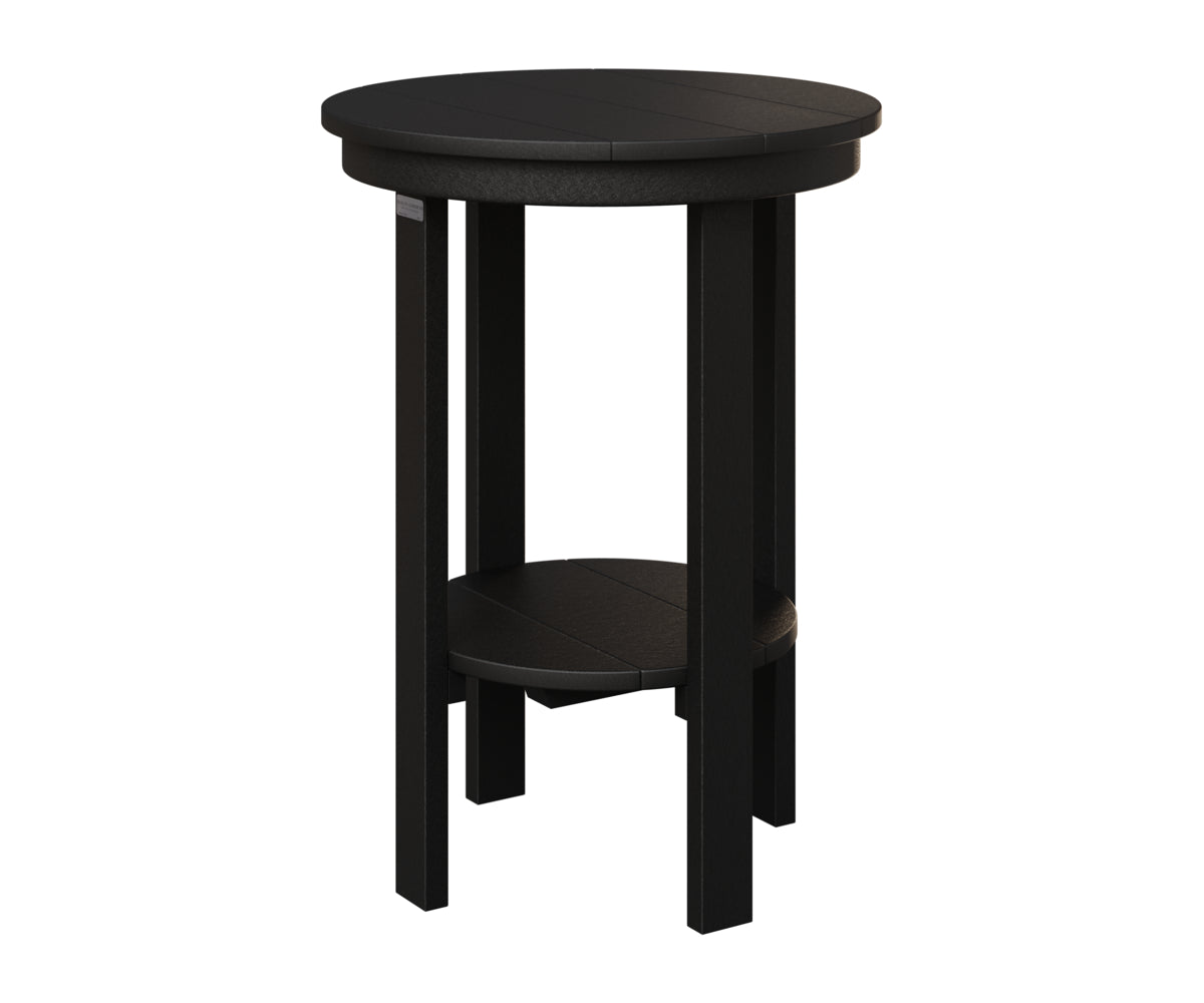 Berlin Gardens Round End Table Counter Height in Black