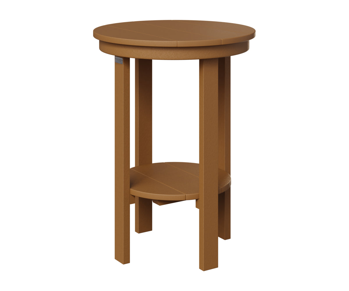 Berlin Gardens Round End Table Counter Height in Cedar