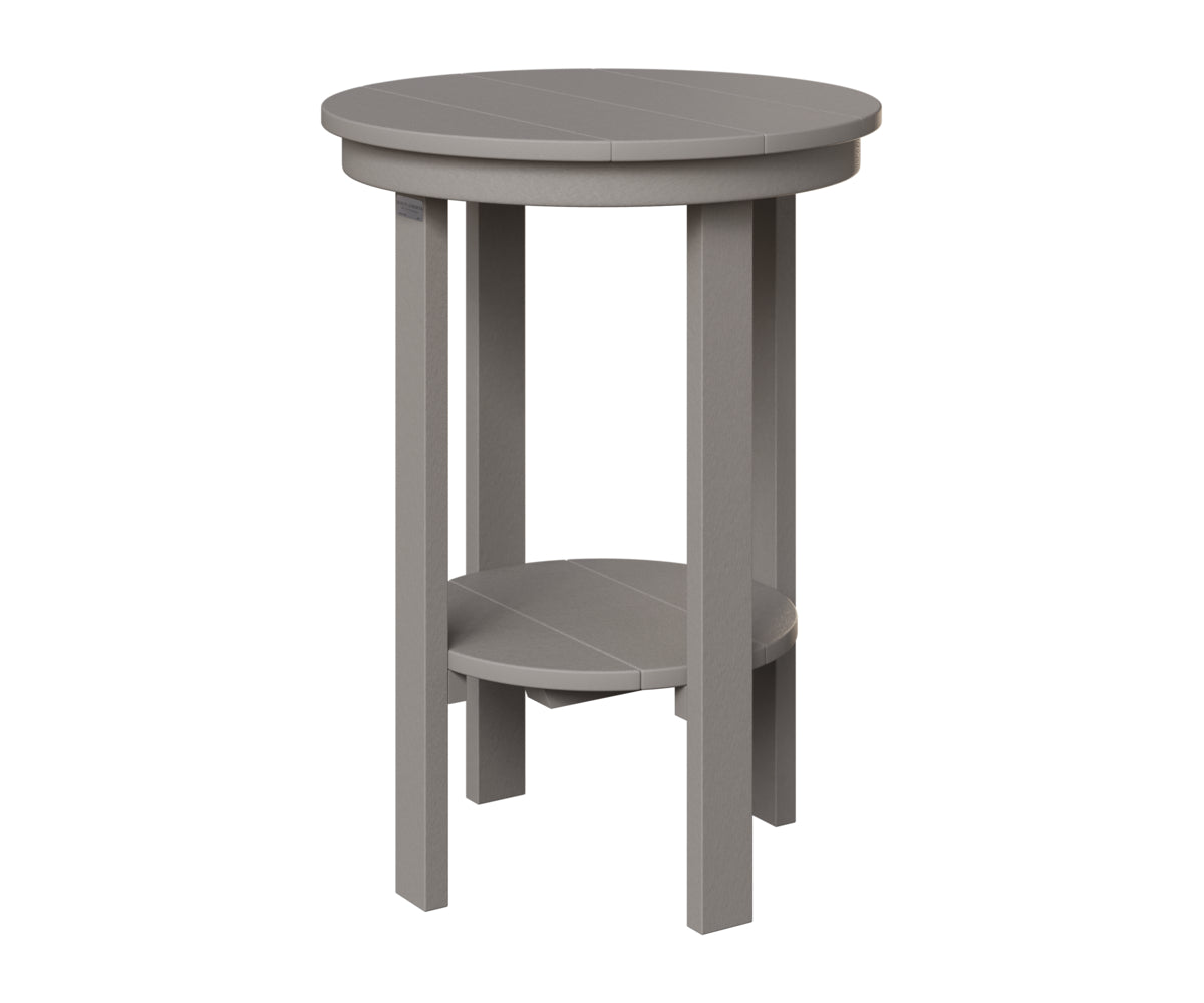 Berlin Gardens Round End Table Counter Height in Light Gray