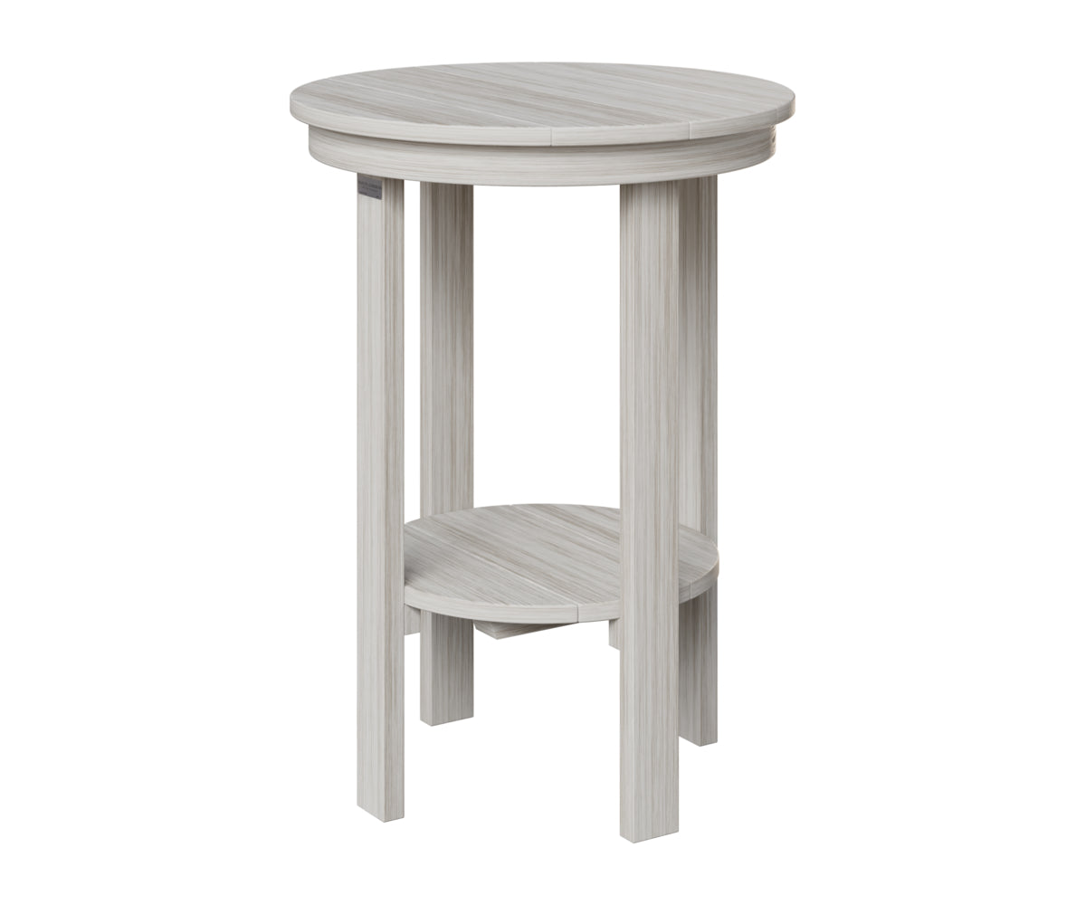 Berlin Gardens Round End Table Counter Height in Seashell