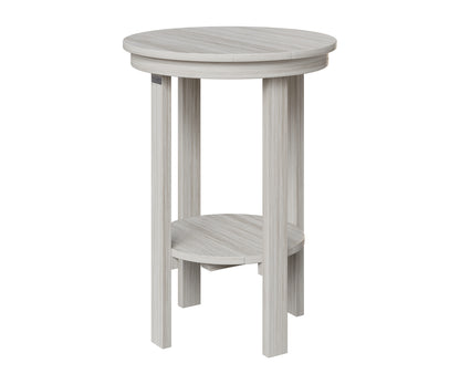 Berlin Gardens Round End Table Counter Height in Seashell