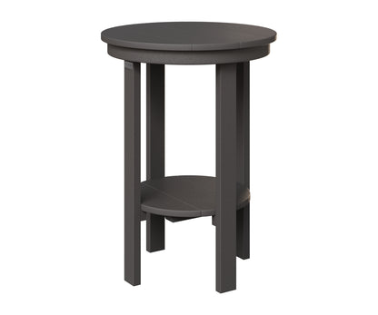 Berlin Gardens Round End Table Counter Height in Smoke Gray