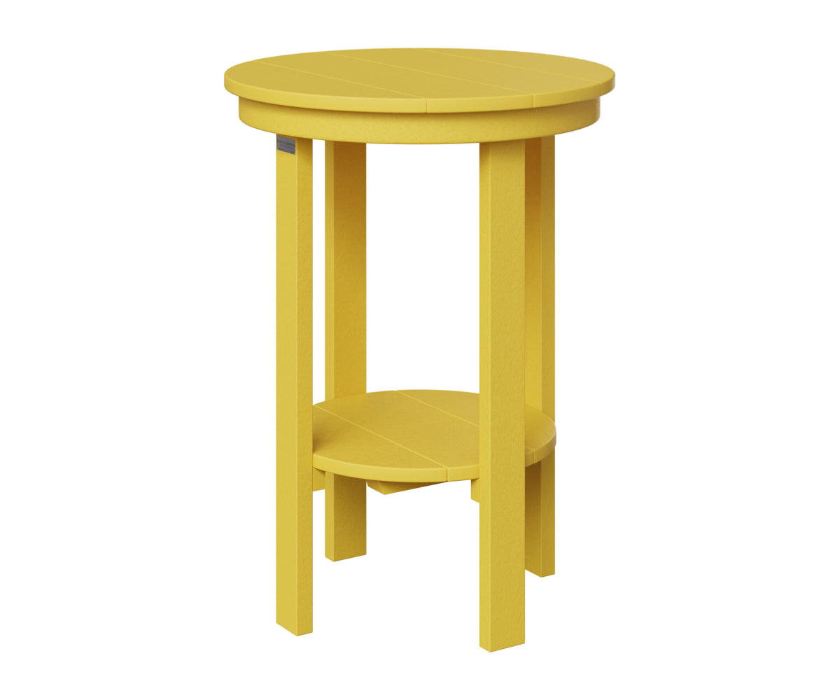 Berlin Gardens Round End Table Counter Height in Sunburst Yellow