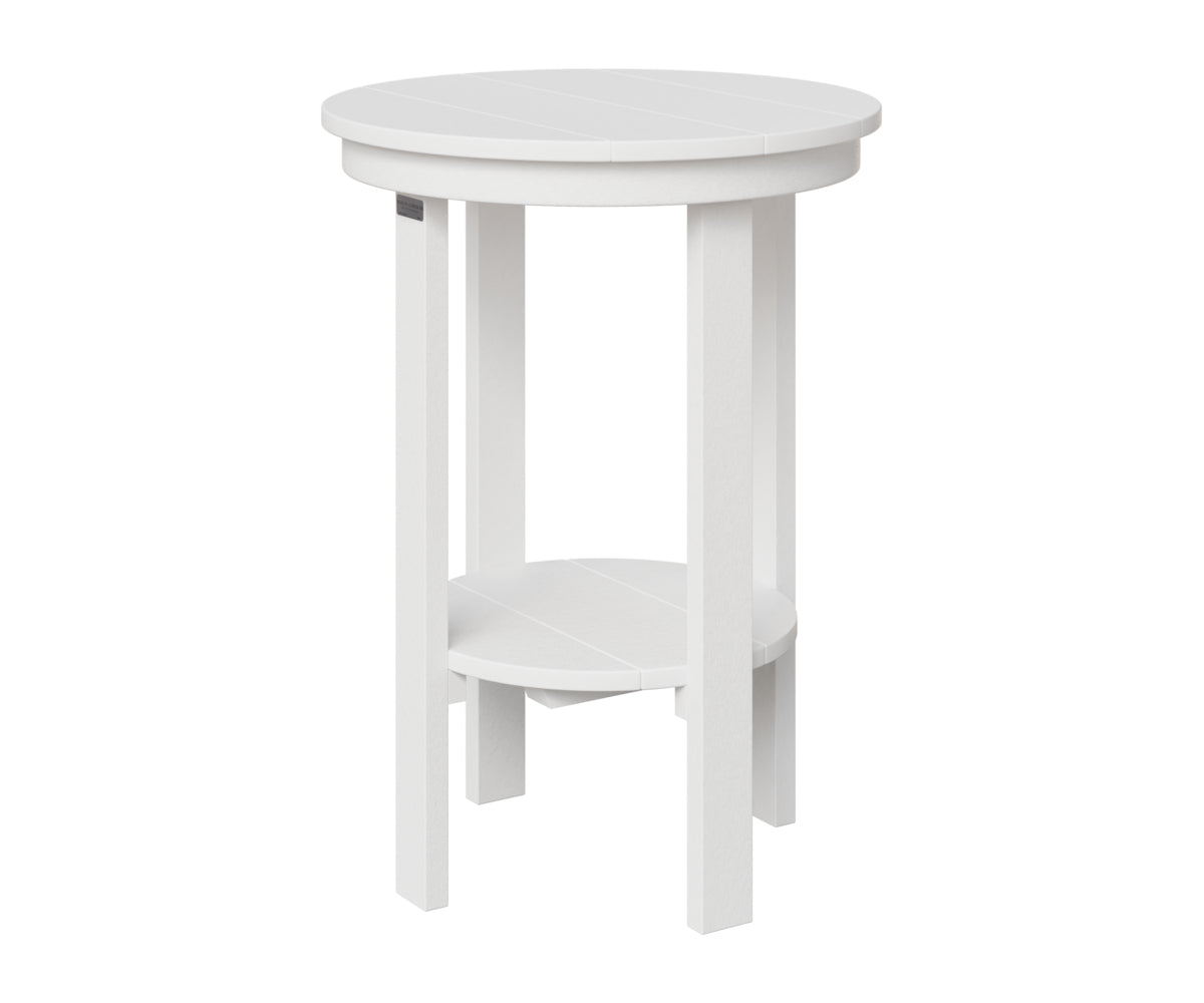 Berlin Gardens Round End Table Counter Height in White