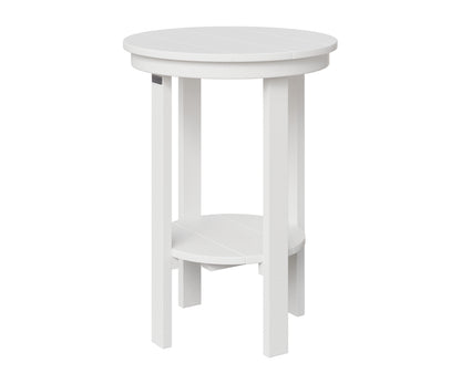 Berlin Gardens Round End Table Counter Height in White
