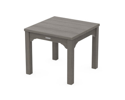 POLYWOOD Chinoiserie End Table in Driftwood
