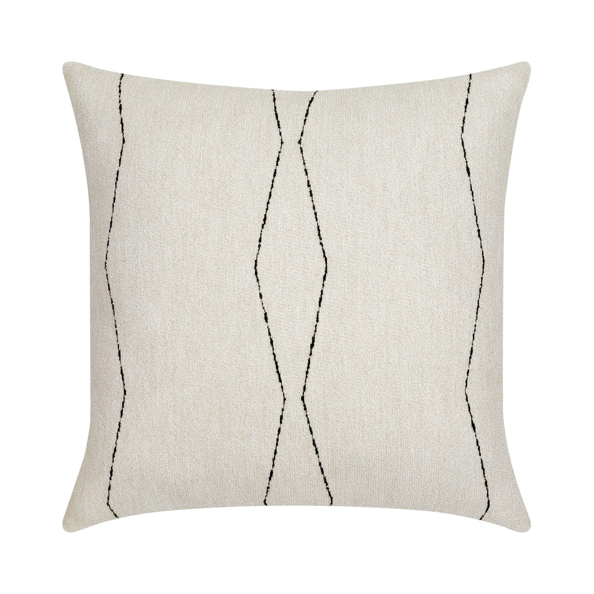 Elaine Smith Oblique Ebony outdoor pillow, black - view 3